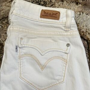 Levi's Women's White Straight Leg Jeans